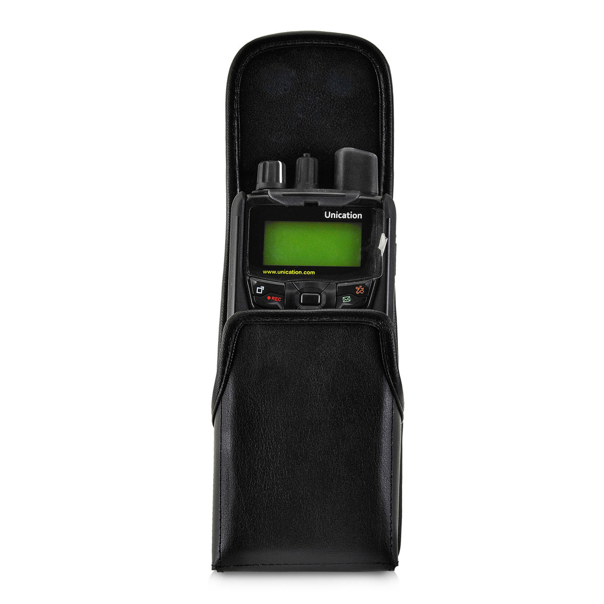 Turtleback Leather Case with magnetic closure for Unication G1 Pagers